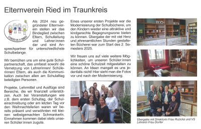 Zeitungsausschnitt: Gemeinde Nachrichten — Ausgabe April/Mai 2025