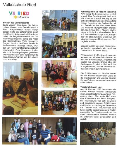 Zeitungsausschnitt: Gemeinde Nachrichten — Ausgabe April/Mai 2026