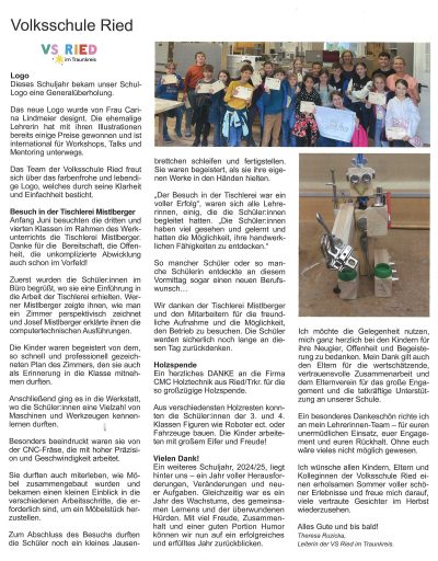 Zeitungsausschnitt: Gemeinde Nachrichten — Ausgabe August/September 2025