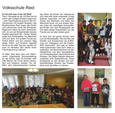 Zeitungsausschnitt: Gemeinde Nachrichten — Ausgabe Juni/Juli 2025
